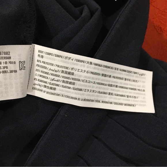 Abercrombie & Fitch Mini Wrap Skirt Skort Pleated Navy Women XL School Y2K 90S - Picture 4 of 7